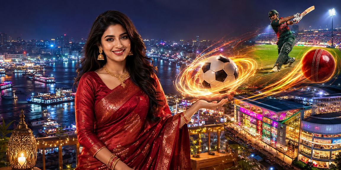 ঢাকায় ক্রিকেট বেটিং এর জন্য উজ্জ্বল নিওন আলো